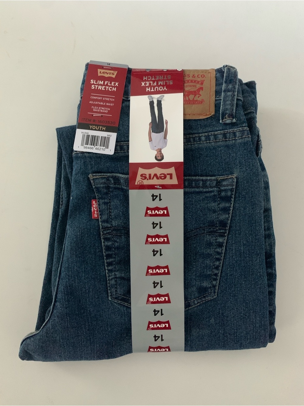 Levi's Youth Slim Flex Stretch Jeans - Blue